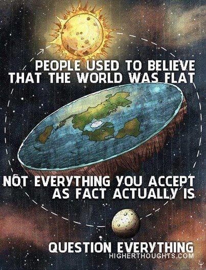 why do people believe the earth is flat